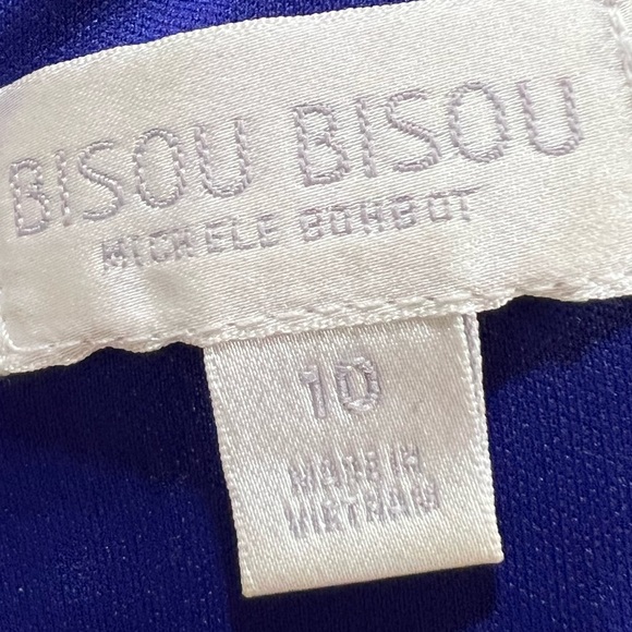 Bisou Bisou Michele Bohnot Ruched Dress Size 10 - Picture 12 of 13